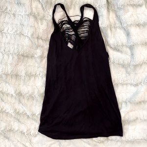 Club Monaco Black Sleeveless Top